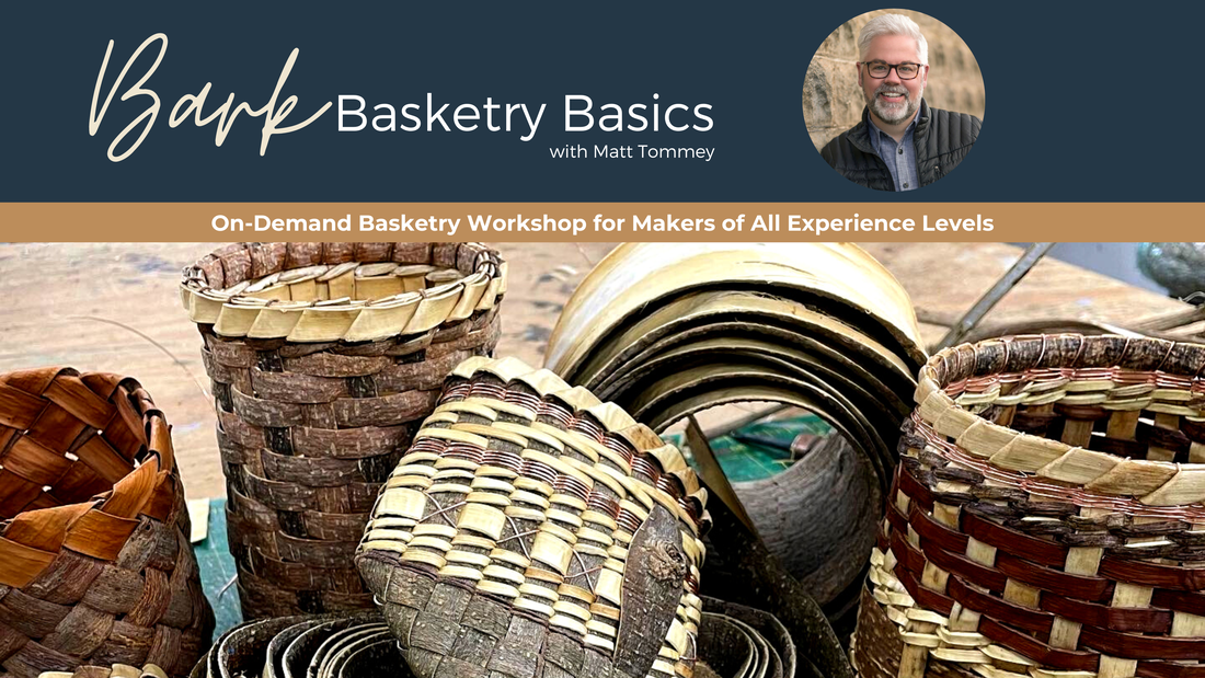 basket weaving classes, how to weave a basket, bark basketPicture
