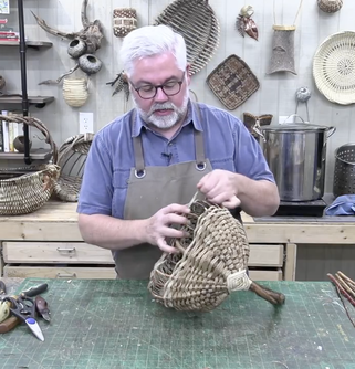 basketry artist matt tommey teaching basket weaving classes
