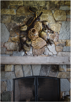 Baskets That Go On Cool Fireplace Mantels
