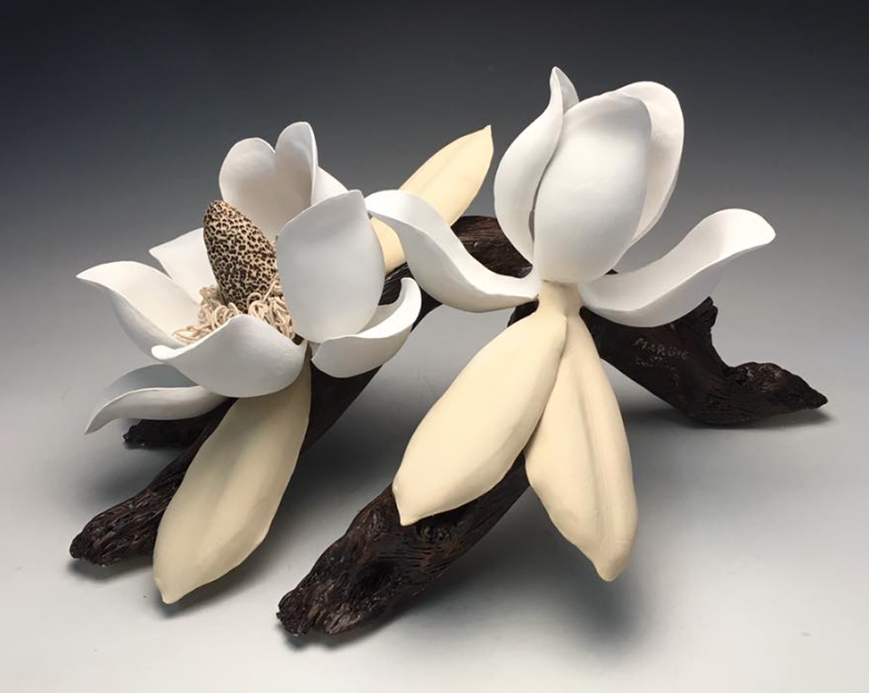 Rustic porcelain sculptures by Margie Johnson and explained by Matt Tommey.