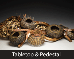 Tabletop And Pedestal North Carolina Baskets