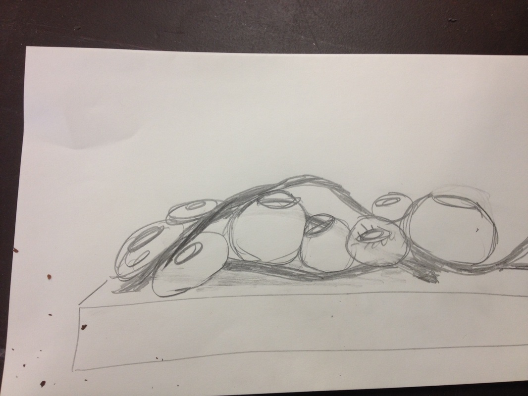 Concept Art For Basket And Branch Artwork That Will Go On Cool Fireplace Mantels